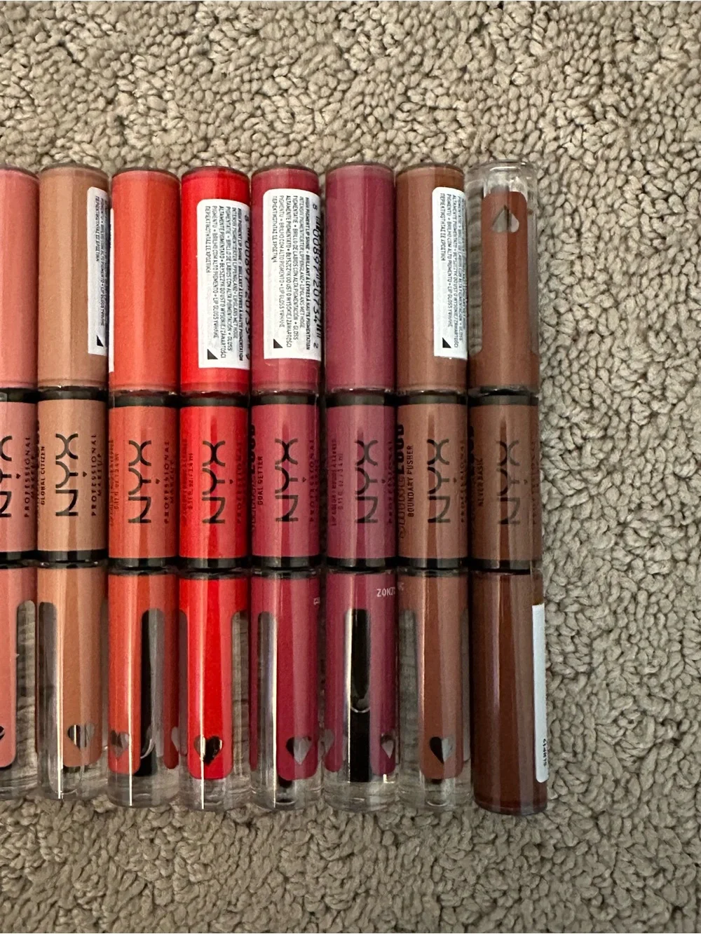 BRAND NEW NYX Shine Loud High Shine Lip Color 9-Piece Lot